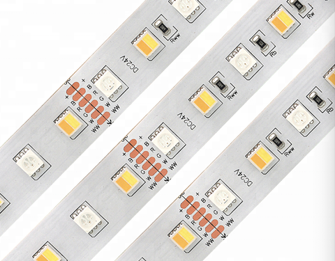 YT-F5050-72RGBxx-24VRGB&CCT strip 72pcs/m