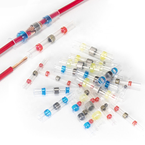 HS-W/R/B/YHeat shrink solder connectors 