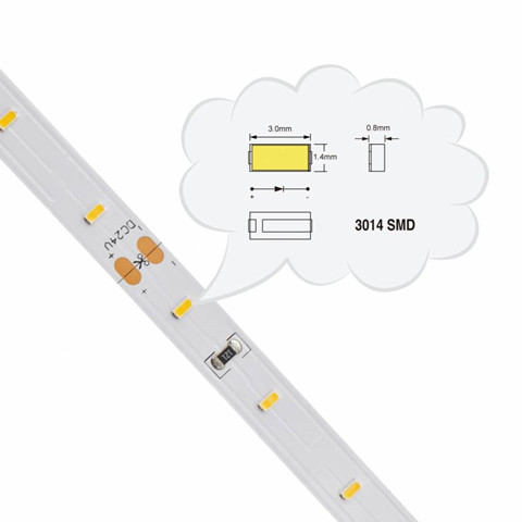 YT-F3014-60xx -24V 3014 LED strip  60pcs/m