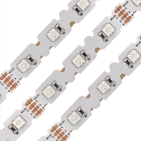 YT-FS5050-42RGB-24V S shape zigzag bendable   42pcs/m